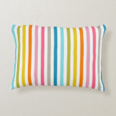 サマーカラフルレインボーストライプズ アクセントクッション (裏面)