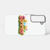 サマーカラフル文字 SAMSUNG GALAXYケース (裏面横)