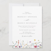 サマーカラフル&春ワイルドフラワー結婚ズ 招待状 (正面)