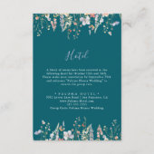 サマーカラー数々のワイルドフラワーグリーンホテル エンクロージャーカード (正面)