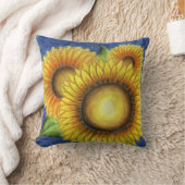 サマーカントリーひまわり装飾用クッションギフト クッション (ブランケット)