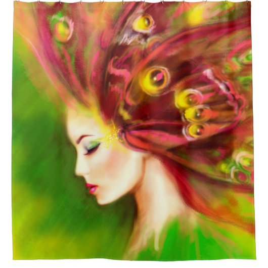 サマーガチョウ シャワーカーテン (正面)