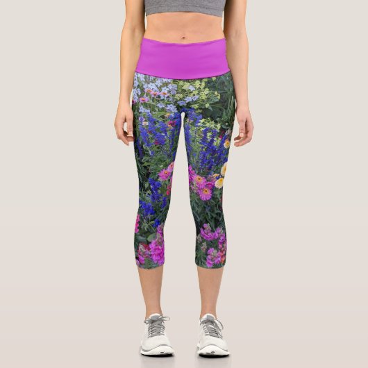 サマーガーカラフルデンフローラ カプリレギンス (正面)