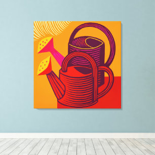 サマーガーデニング – キャンバスアートプリント キャンバスプリント