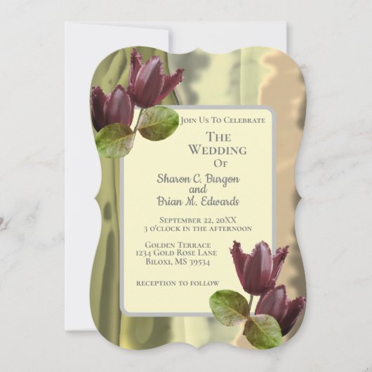 サマーガーデンの花々 チューリップ グリーン ウェディング (正面)