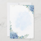 サマーガーデンの花の結婚式 招待状 (裏面)