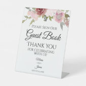 サマーガーデンウォーターカラー結婚フローラズゲスト 台座サイン (正面)