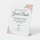 サマーガーデンウォーターカラー結婚フローラズゲスト 台座サイン (正面)