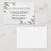 サマーガーデンウォーターフローラ結婚ズ エンクロージャーカード (正面/裏面)