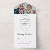 サマーガーデンウォーターフローラ結婚ズ オールインワン招待状 (内側)