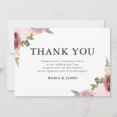 サマーガーデンウォーターフローラ結婚ズ サンキューカード (正面)