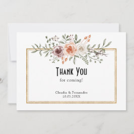 サマーガーデンウォーターフローラ結婚ズ サンキューカード