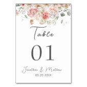 サマーガーデンウォーターフローラ結婚ズ テーブルナンバー (正面)