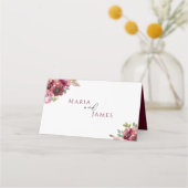 サマーガーデンウォーターフローラ結婚ズ プレイスカード (裏面)