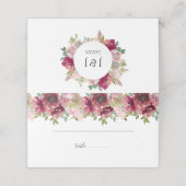 サマーガーデンウォーターフローラ結婚ズ プレイスカード (外部開封)