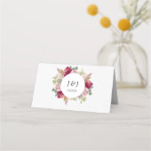 サマーガーデンウォーターフローラ結婚ズ プレイスカード (裏面)