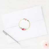 サマーガーデンウォーターフローラ結婚ズ ラウンドシール (封筒)