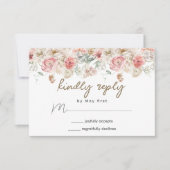 サマーガーデンウォーターフローラ結婚ズ 出欠カード (正面)