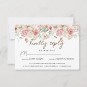 サマーガーデンウォーターフローラ結婚ズ 出欠カード (正面)