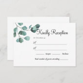 サマーガーデンウォーターフローラ結婚ズ 出欠カード (正面/裏面)