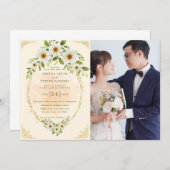 サマーガーデンウォーターフローラ結婚ズ 招待状 (正面/裏面)