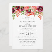 サマーガーデンウォーターフローラ結婚ズ 招待状 (正面/裏面)