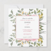 サマーガーデンウォーターフローラ結婚ズ 招待状 (正面)