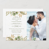 サマーガーデンウォーターフローラ結婚ズ 招待状 (正面/裏面)