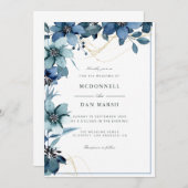 サマーガーデンウォーターフローラ結婚ズ 招待状 (正面/裏面)