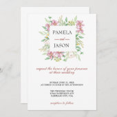 サマーガーデンウォーターフローラ結婚ズ 招待状 (正面/裏面)