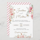 サマーガーデンウォーターフローラ結婚ズ 招待状 (正面/裏面)