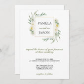 サマーガーデンウォーターフローラ結婚ズ 招待状 (正面/裏面)