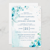 サマーガーデンウォーターフローラ結婚ズ 招待状 (正面/裏面)