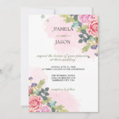 サマーガーデンウォーターフローラ結婚ズ 招待状 (正面)