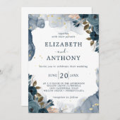 サマーガーデンウォーターフローラ結婚ズ 招待状 (正面/裏面)