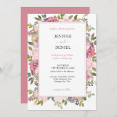 サマーガーデンウォーターフローラ結婚ズ 招待状 (正面/裏面)