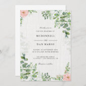 サマーガーデンウォーターフローラ結婚ズ 招待状 (正面/裏面)