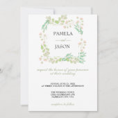 サマーガーデンウォーターフローラ結婚ズ 招待状 (正面)