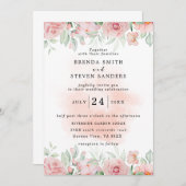 サマーガーデンウォーターフローラ結婚ズ 招待状 (正面/裏面)