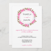 サマーガーデンウォーターフローラ結婚ズ 招待状 (正面/裏面)