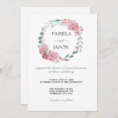 サマーガーデンウォーターフローラ結婚ズ 招待状 (正面/裏面)