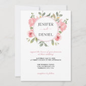 サマーガーデンウォーターフローラ結婚ズ 招待状 (正面)