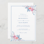 サマーガーデンウォーターフローラ結婚ズ 招待状 (正面/裏面)