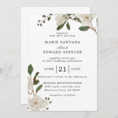 サマーガーデンウォーターフローラ結婚ズ 招待状 (正面/裏面)