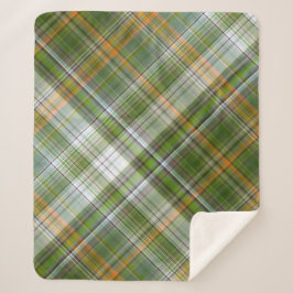 サマーガーデングリーンとイエロープライド シェルパブランケット