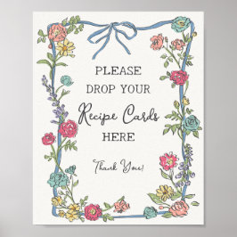 サマーガーデンパーティーパステルフラワーレシピをシェア ポスター