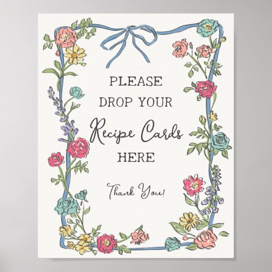 サマーガーデンパーティーパステルフラワーレシピをシェア ポスター (正面)
