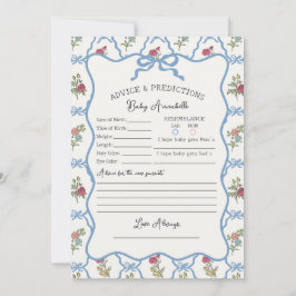 サマーガーデンパーティーフローラシャワーベビーアドバイス 招待状