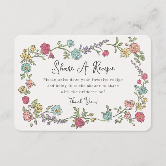 サマーガーデンパーティーフローラ共有Aレシピインサート エンクロージャーカード (正面)