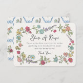 サマーガーデンパーティーフローラ共有Aレシピインサート エンクロージャーカード (正面/裏面)